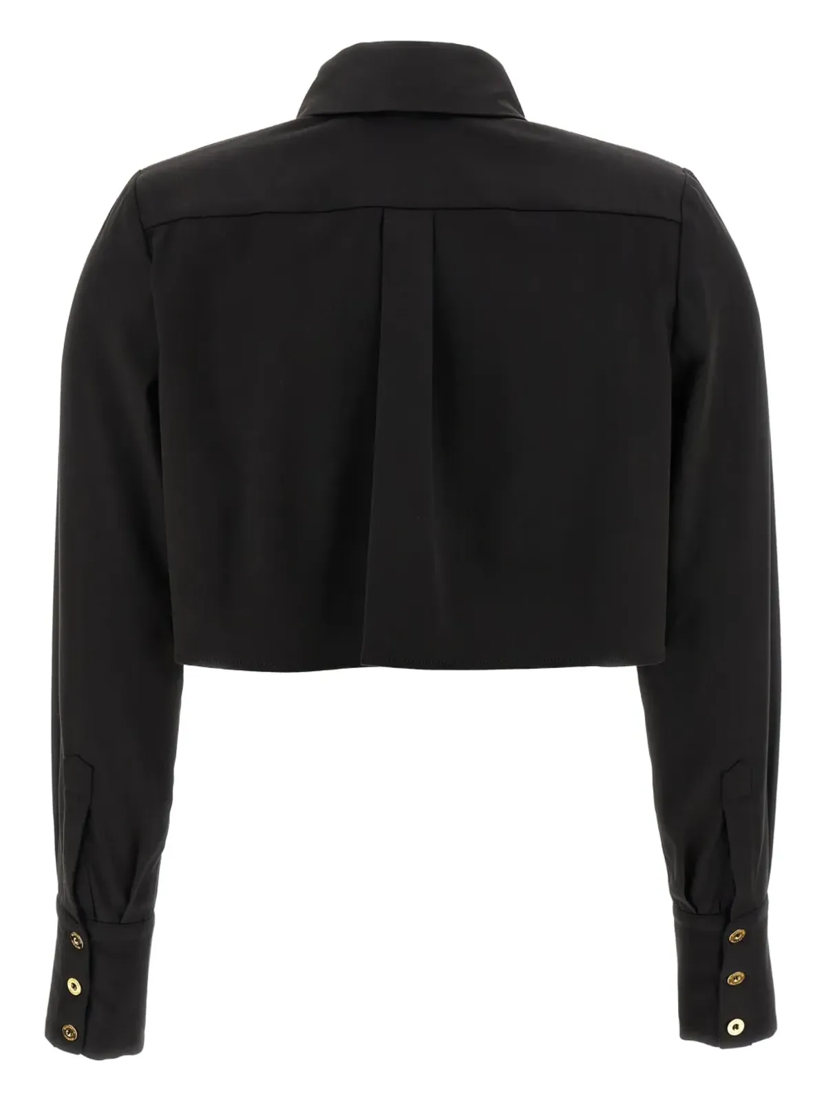 Elisabetta Franchi パッド入りショルダー ボタンフロント シャツ - ブラック - 画像2