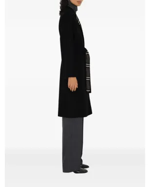 Burberry ベルト付きリバーシブル ウールコート - サムネイル4
