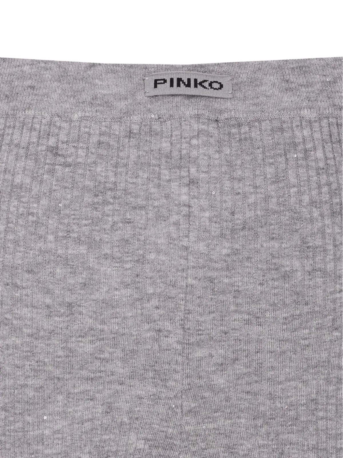 PINKO クリスタル装飾リブパンツ - グレー - 画像4