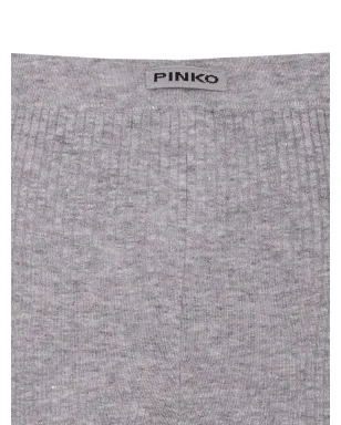 PINKO クリスタル装飾リブパンツ - グレー - サムネイル4