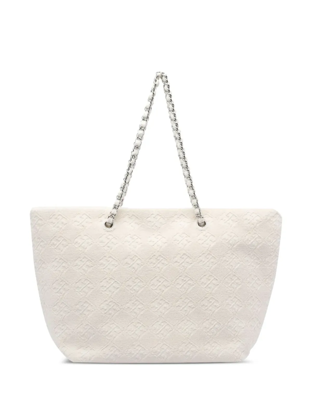 Tory Burch エラ チェーン-トリム テクスチャード トートバッグ - 画像2