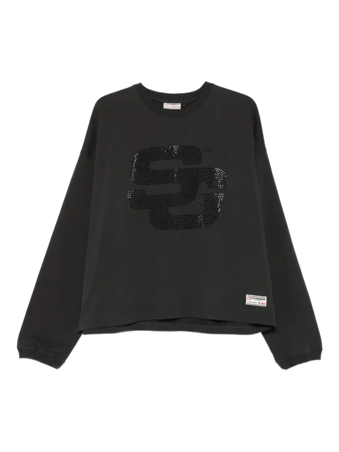 SUMMER GAMES SUMMER GAMES ラインストーン装飾スウェットシャツ ブラックの商品画像