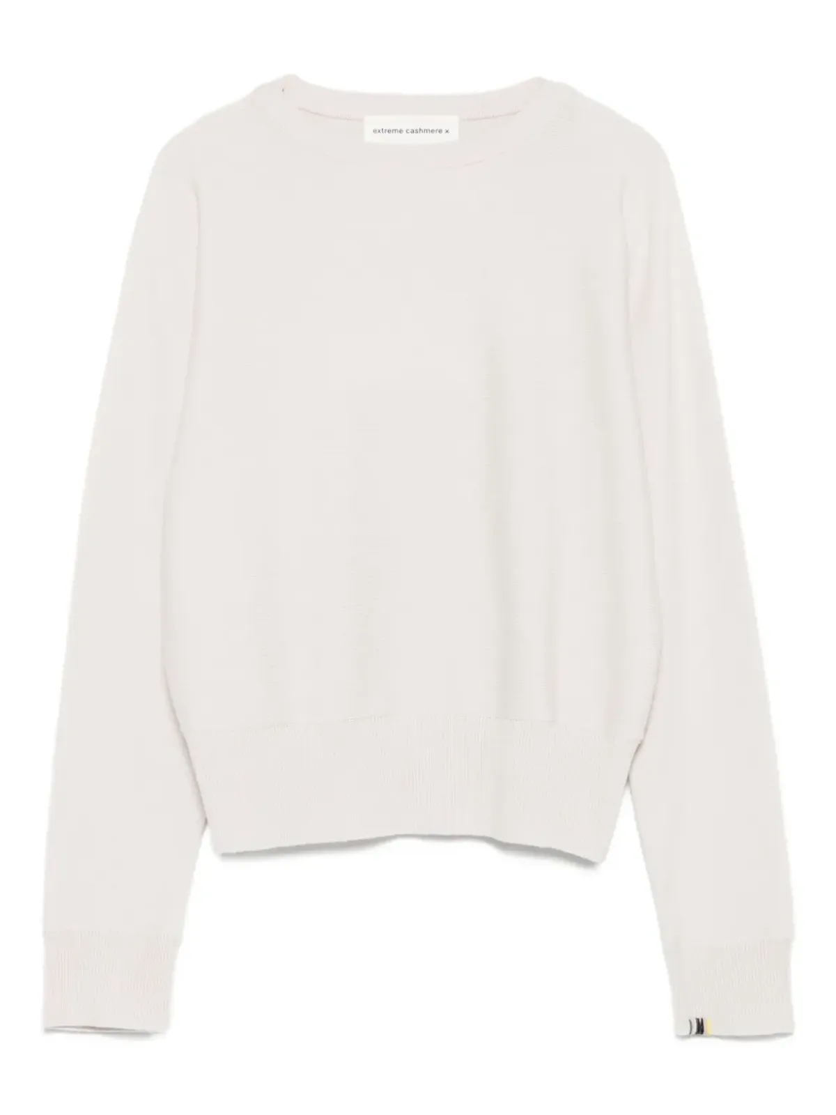 extreme cashmere リブ編みカフスのカシミヤジャンパー - 画像1