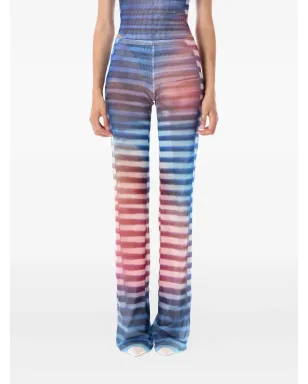 Jean Paul Gaultier エアストライプメッシュパンツ - サムネイル1