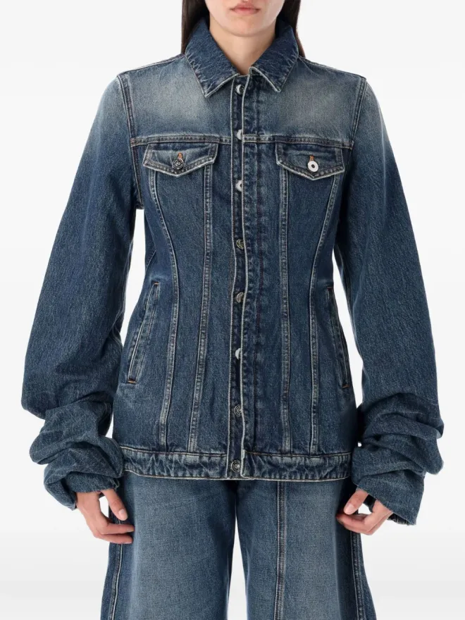 Jean Paul Gaultier Jean Paul Gaultier ボールンスリーブデニムジャケットの商品画像