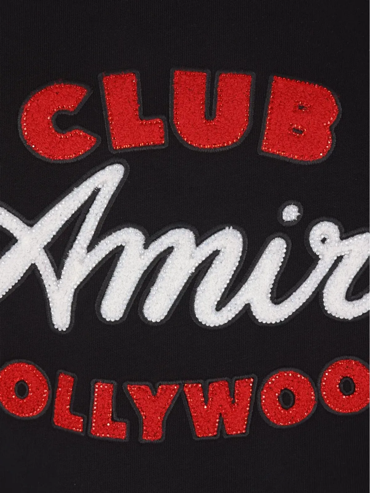 AMIRI クラブ アミリ ハリウッド Tシャツ ブラック - 画像4