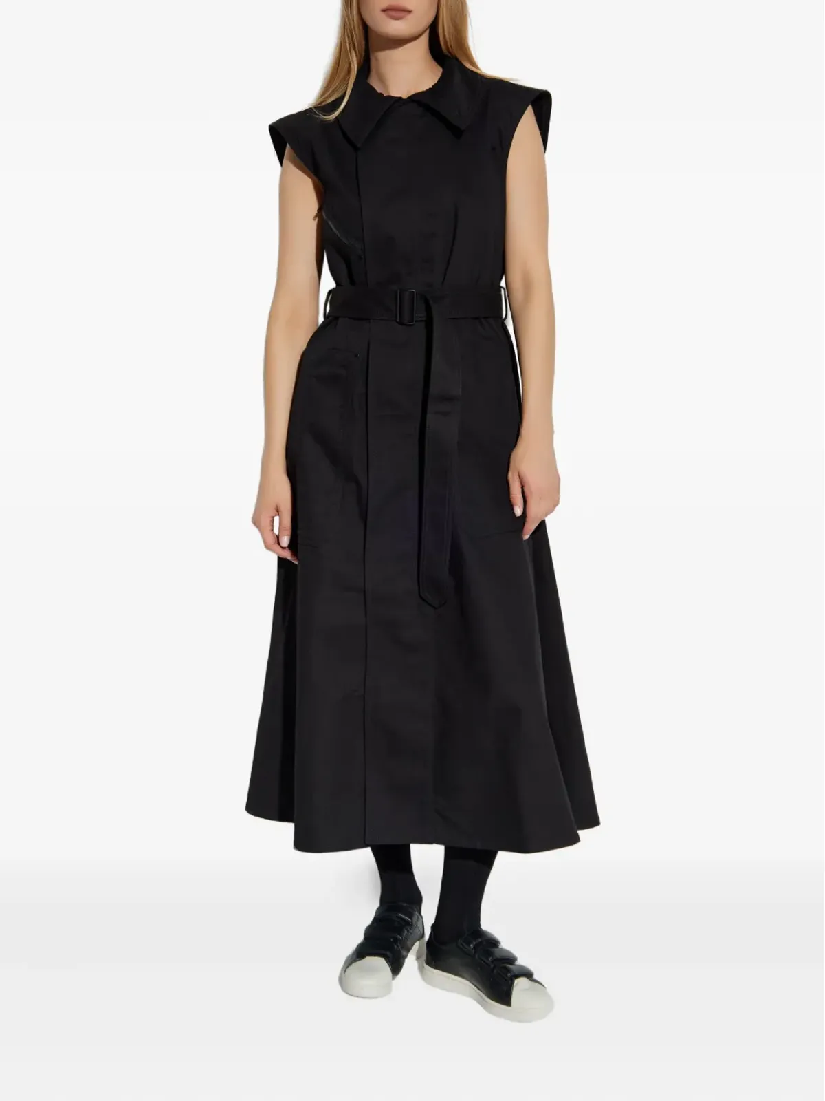 Y-3 ベルト付きミディドレス - 画像2