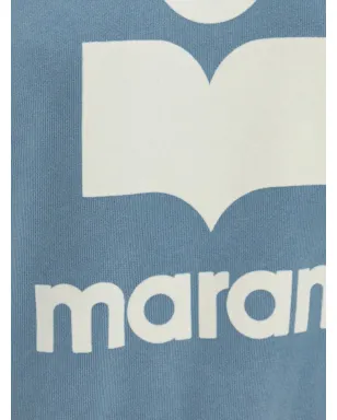 MARANT ÉTOILE ロゴプリント コットン混紡 スウェットシャツ - ブルー - サムネイル5