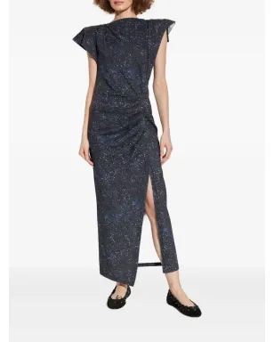 ISABEL MARANT プリント柄サイドスリットドレス - サムネイル5