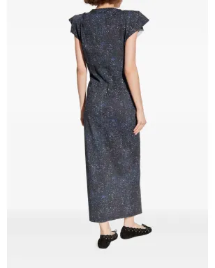 ISABEL MARANT プリント柄サイドスリットドレス - サムネイル3
