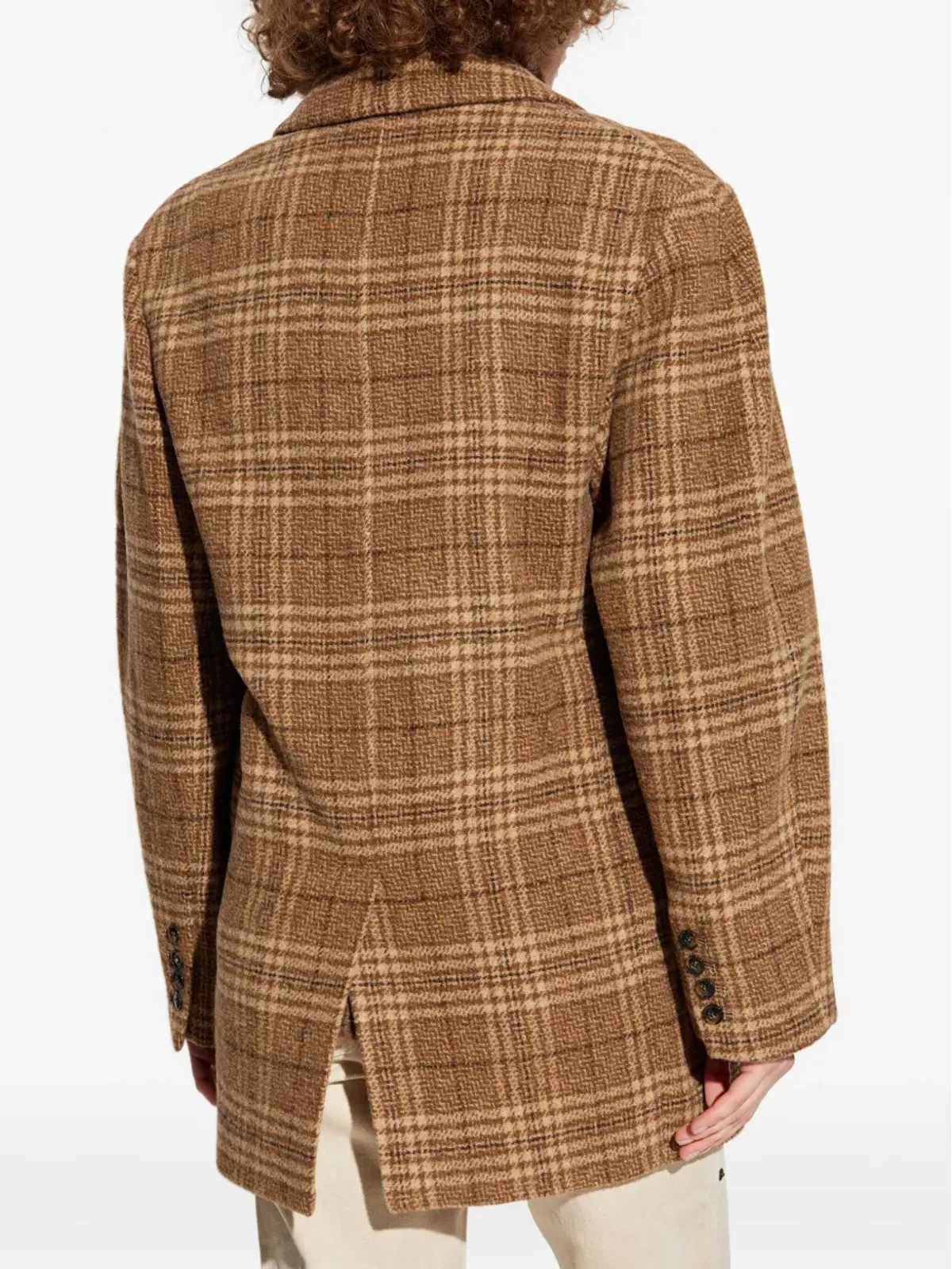 MARANT ÉTOILE Limiza チェック柄ウールコート - 画像4