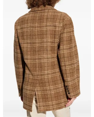 MARANT ÉTOILE Limiza チェック柄ウールコート - サムネイル4