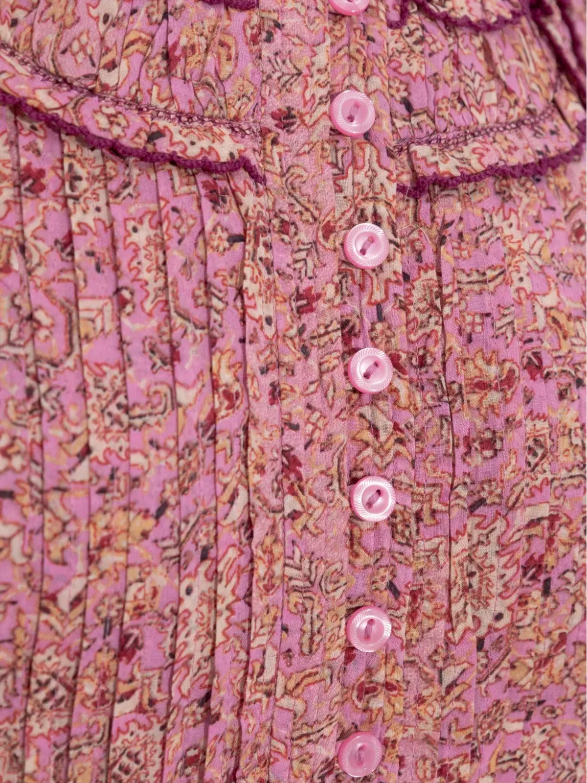 MARANT ÉTOILE 花柄プリント フリルディテール ミニドレス - 画像5