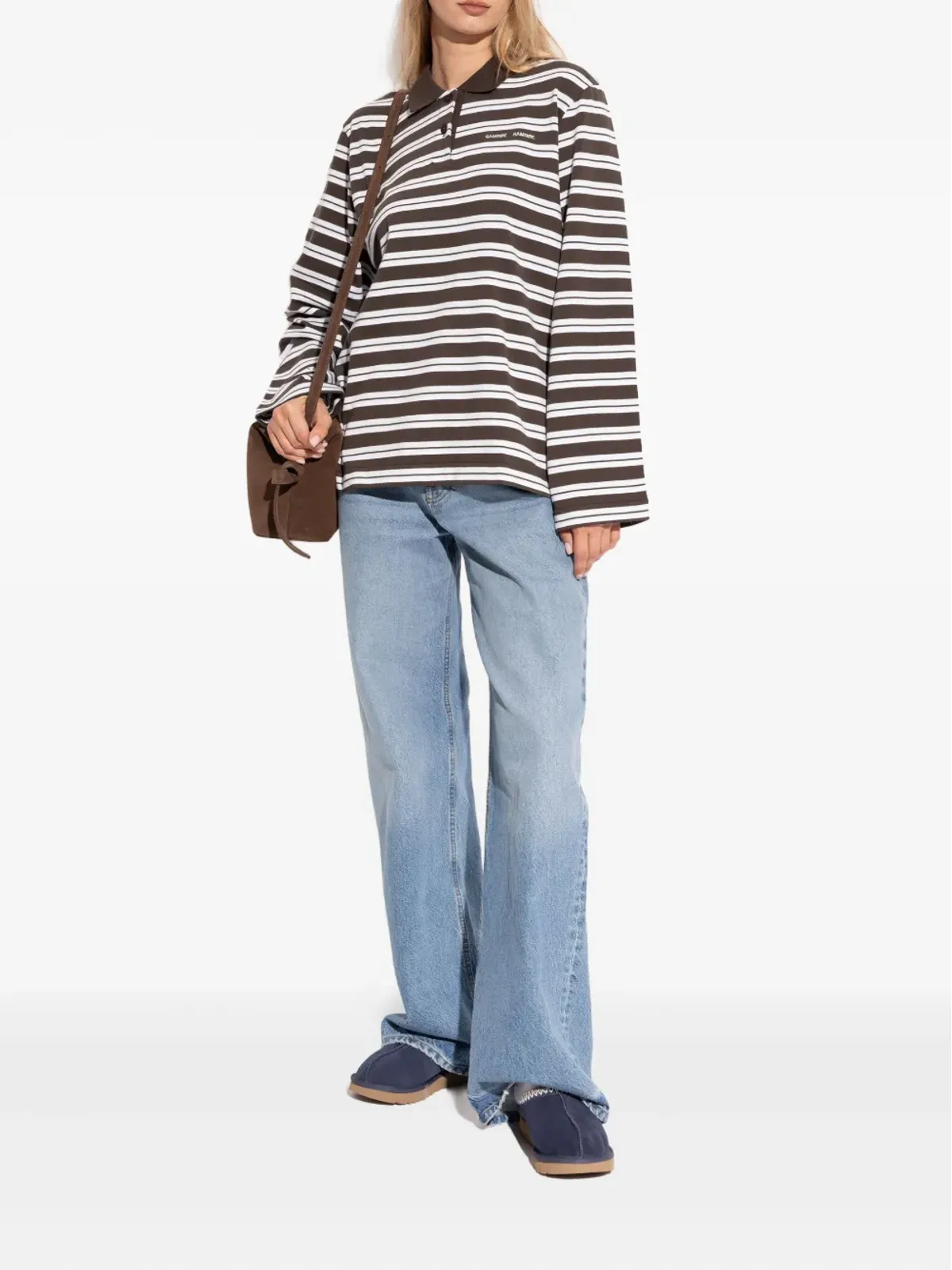 UGG Tasman ステッチ入りトリム スリッパ - 画像5