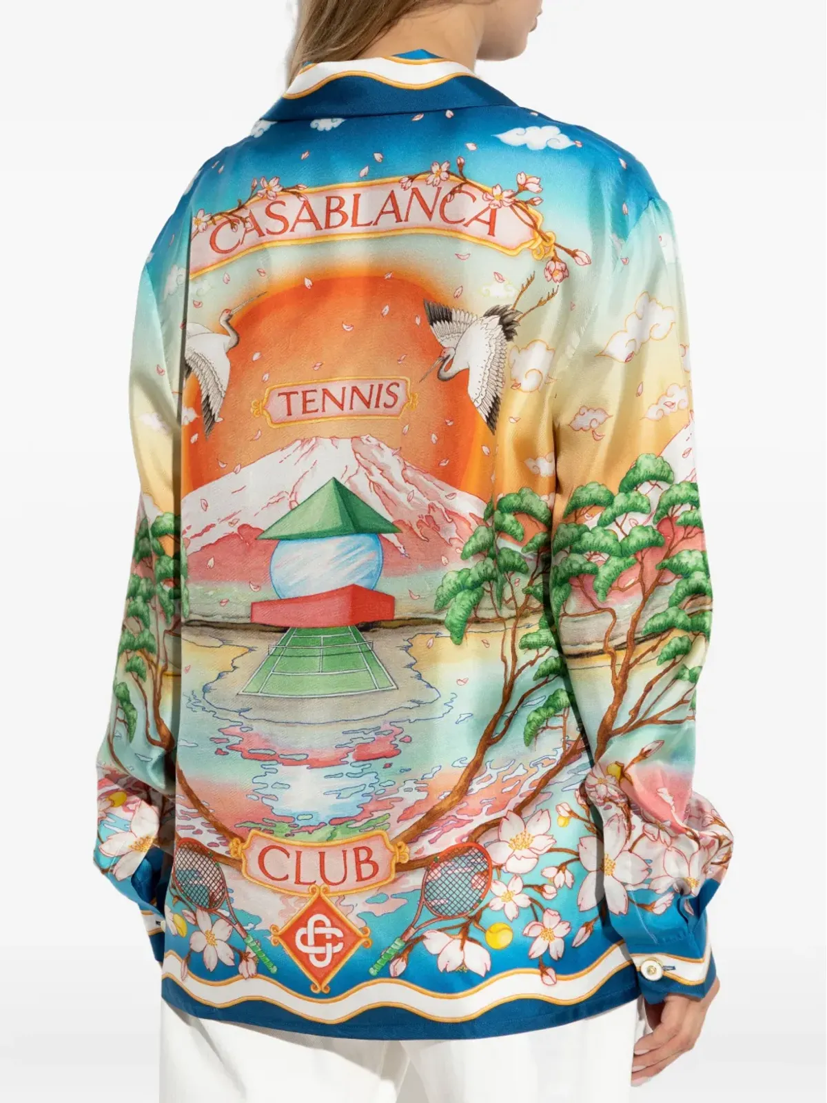 Casablanca Tennis Club シルクシャツ - 画像4