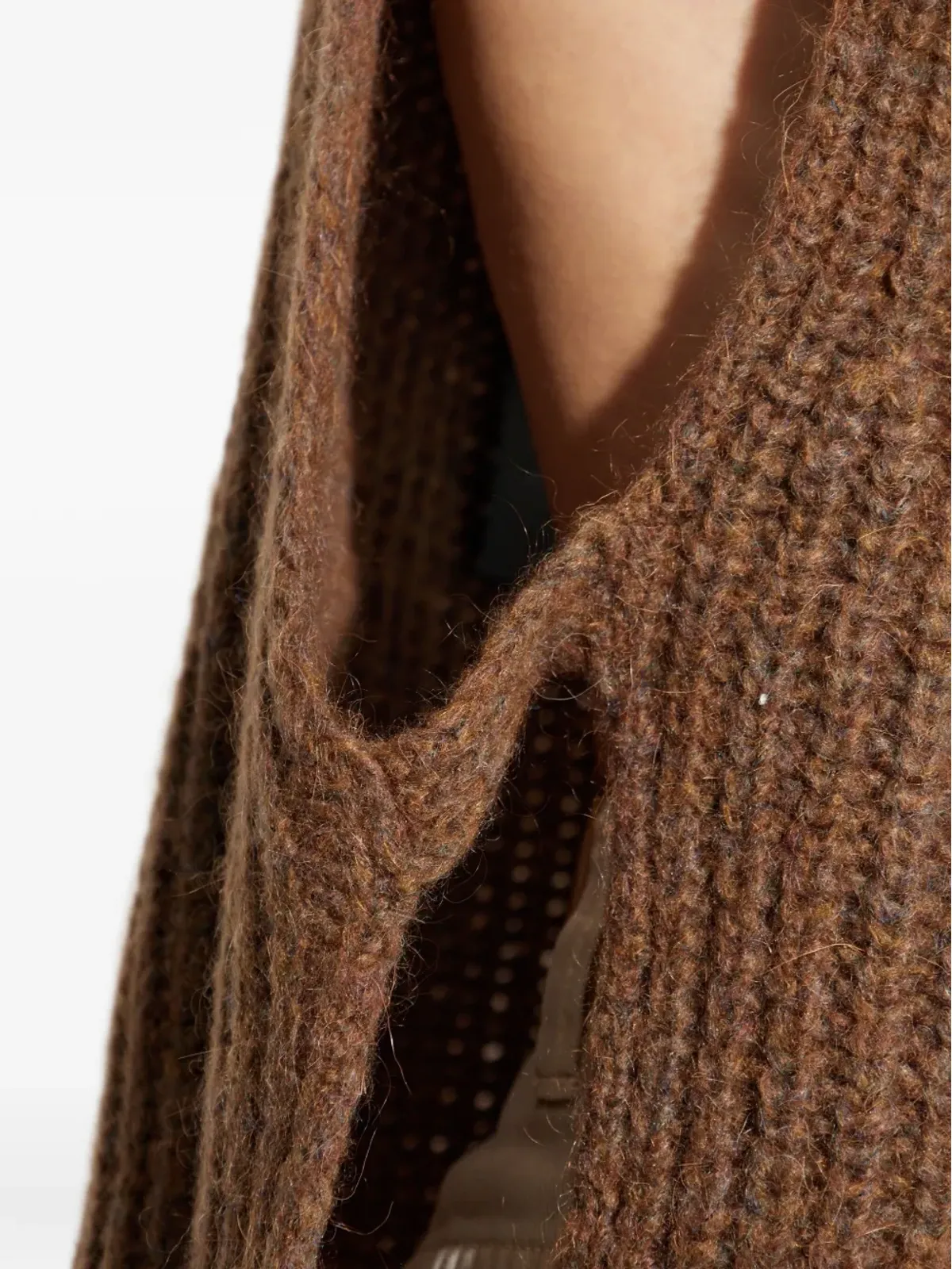 ISABEL MARANT タートルネックリブ編みベスト - 画像5