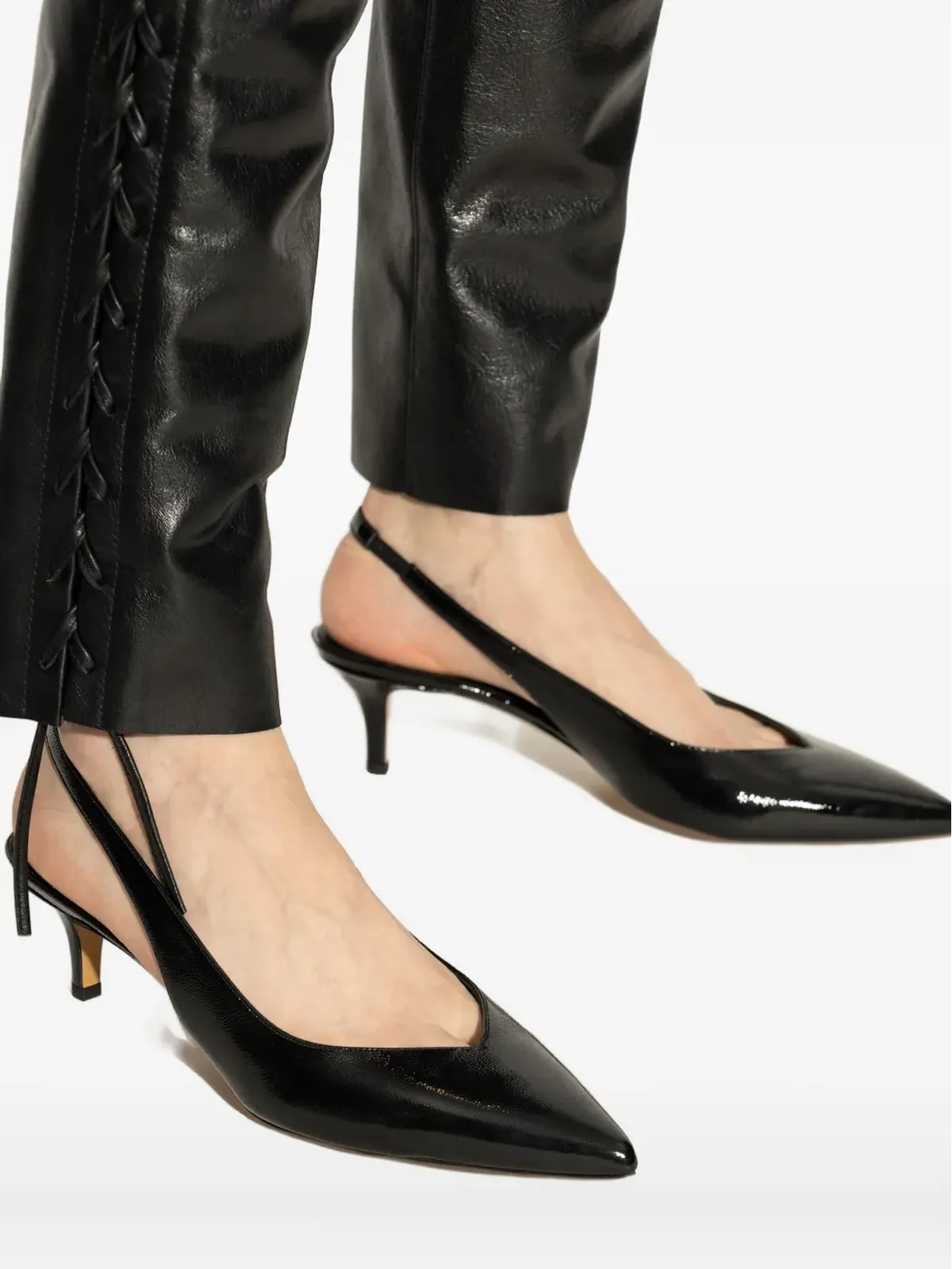ISABEL MARANT Padim スリングバック ポインテッドトゥ パンプス - 画像5