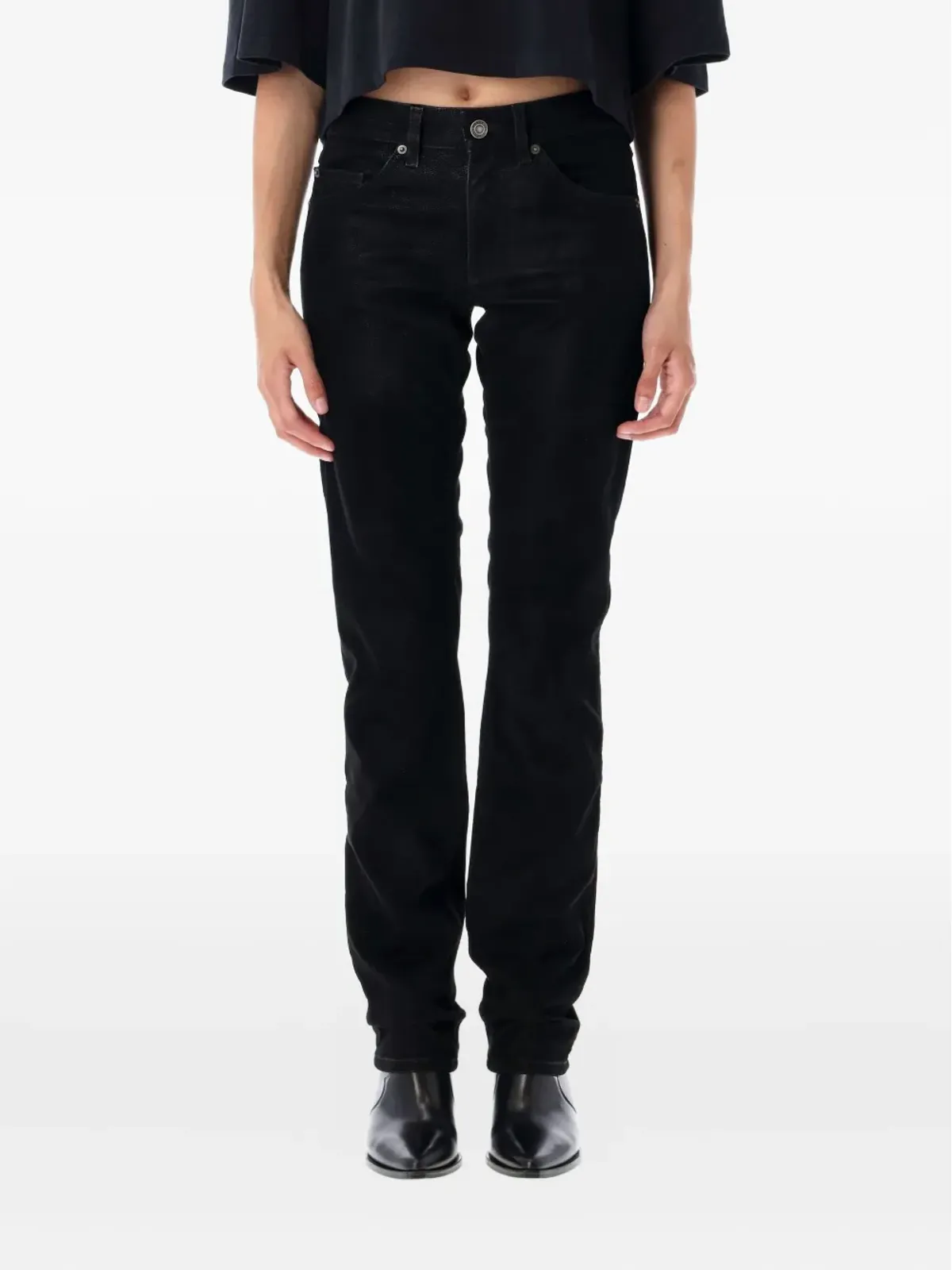 MARANT ÉTOILE KELSIE ロゴパッチ ジーンズ - 画像1