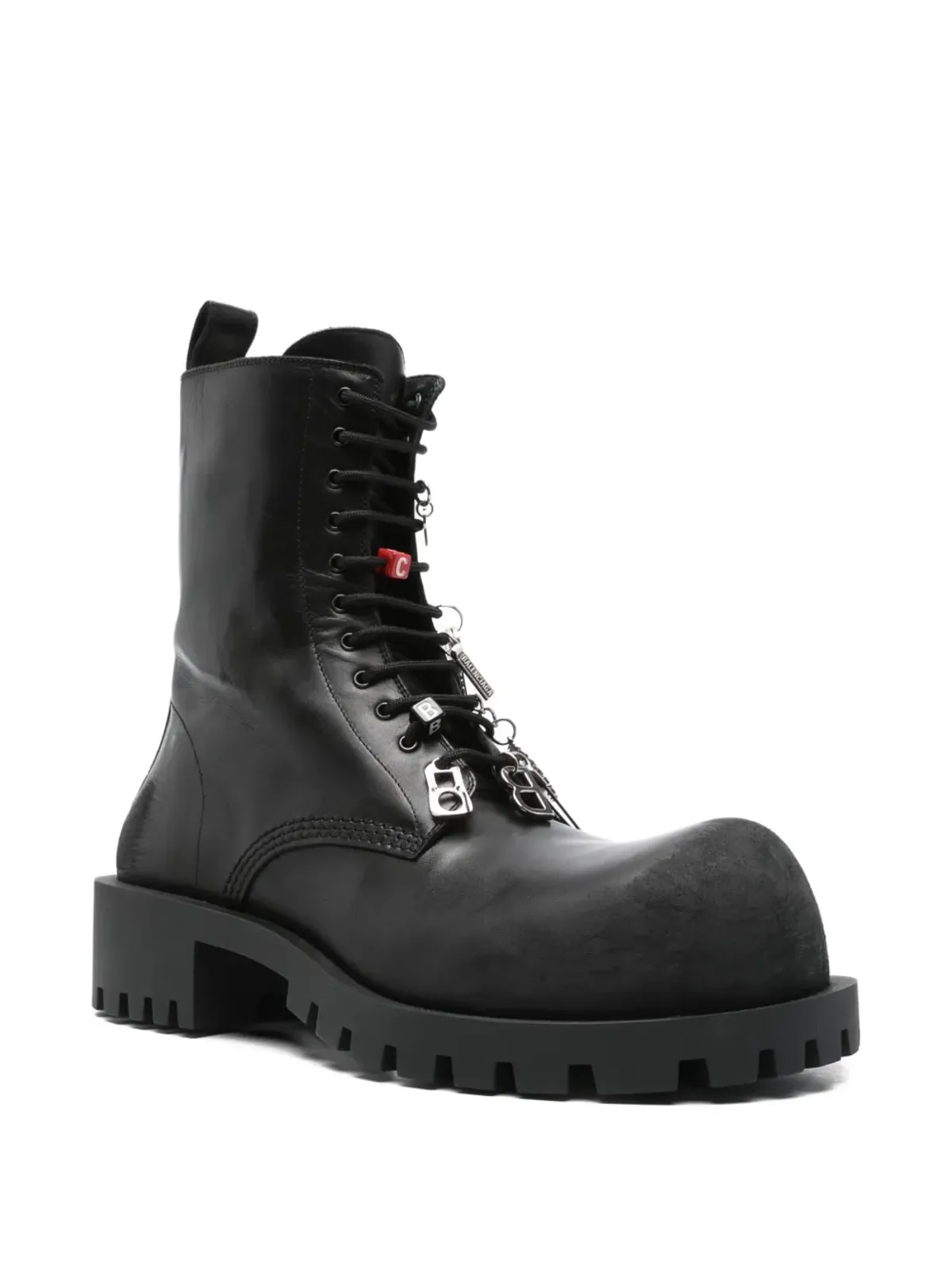 Balenciaga ハマー レースアップブーツ - ブラック - 画像2