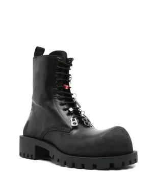 Balenciaga ハマー レースアップブーツ - ブラック - サムネイル2