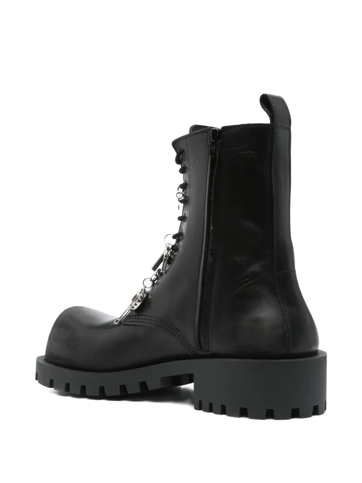 Balenciaga ハマー レースアップブーツ - ブラック - 画像3