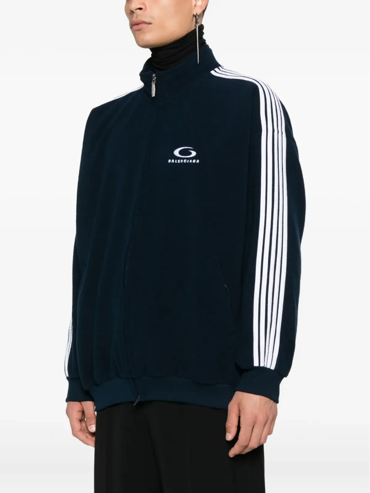 Balenciaga Loop Sports Icon zip-up sweatshirt - Blue - 画像3