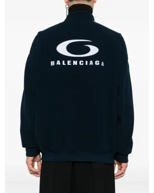 Balenciaga Loop Sports Icon zip-up sweatshirt - Blue - サムネイル4