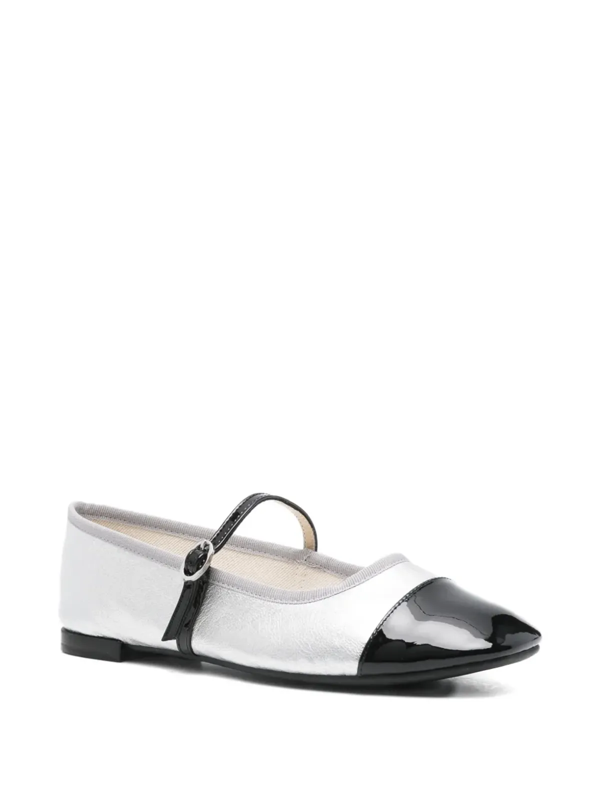 Repetto キャップトゥ・アンクルストラップ バレエフラット - 画像2