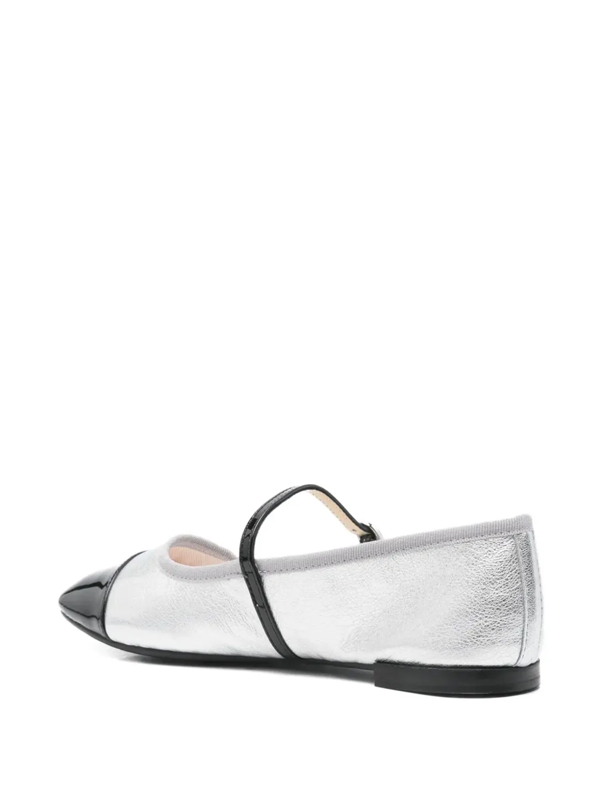 Repetto キャップトゥ・アンクルストラップ バレエフラット - 画像3