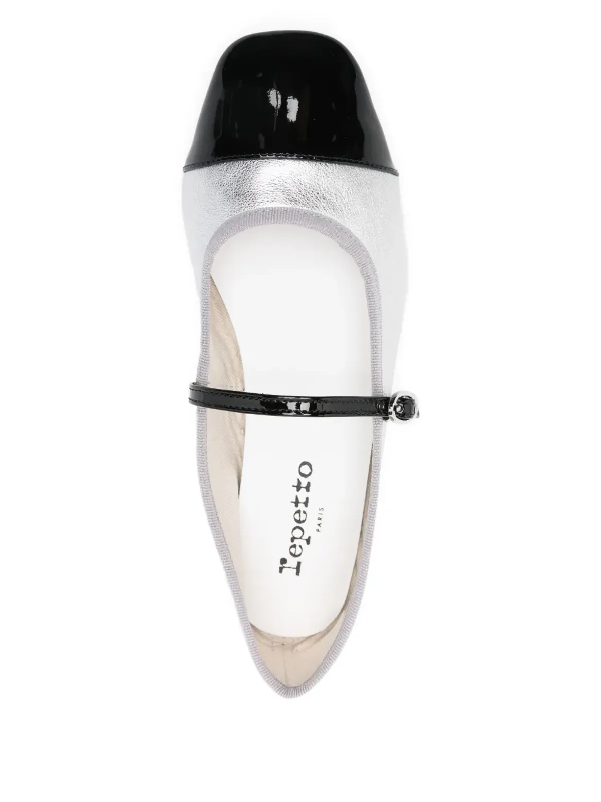 Repetto キャップトゥ・アンクルストラップ バレエフラット - 画像4