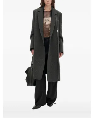 Ann Demeulemeester Viv ボタン付きカフ コート - Grey - サムネイル1