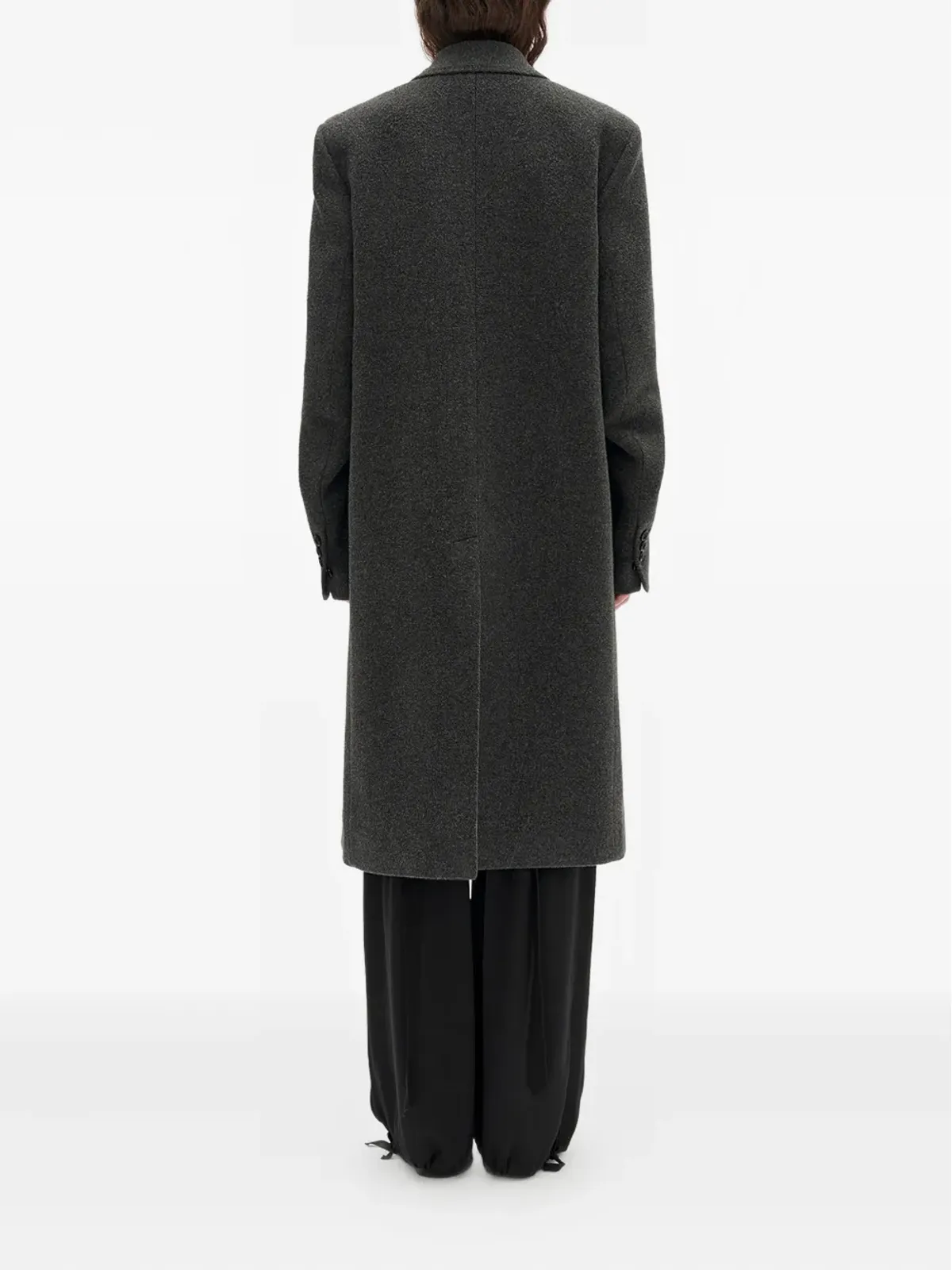 Ann Demeulemeester Viv ボタン付きカフ コート - Grey - 画像4
