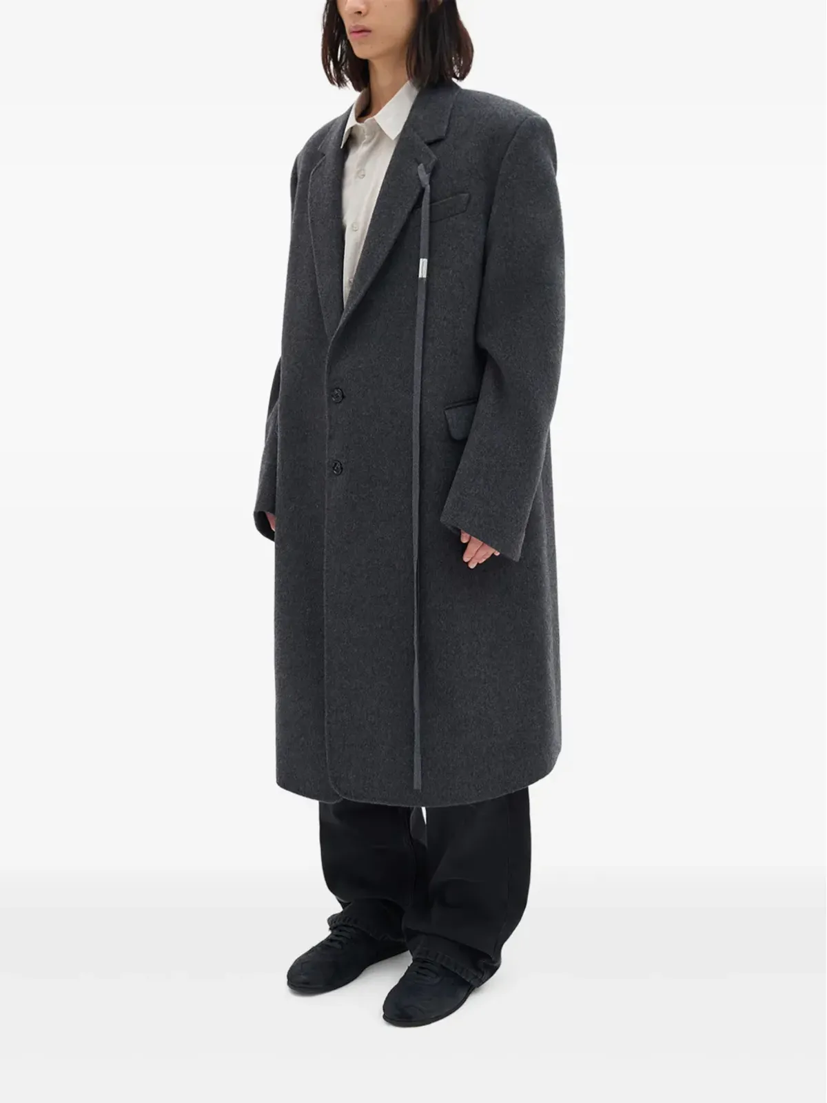 Ann Demeulemeester Viv シングルブレストコート - 画像3