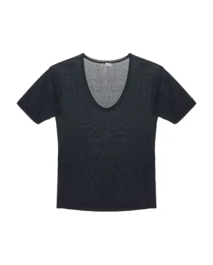 TOTEME スクープネックTシャツ ブラック - サムネイル1