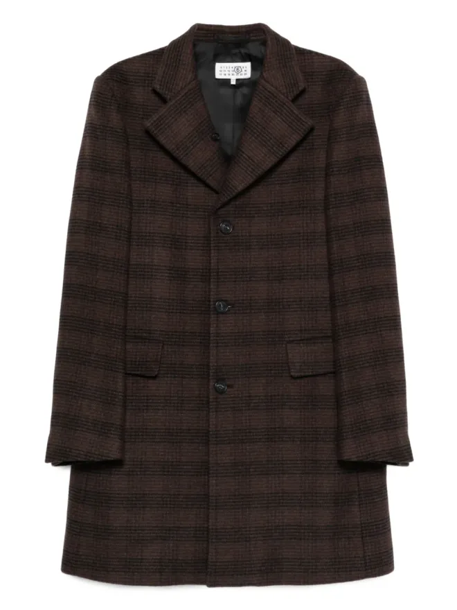 MM6 Maison Margiela MM6 Maison Margiela チェック柄コート（ブラウン）の商品画像