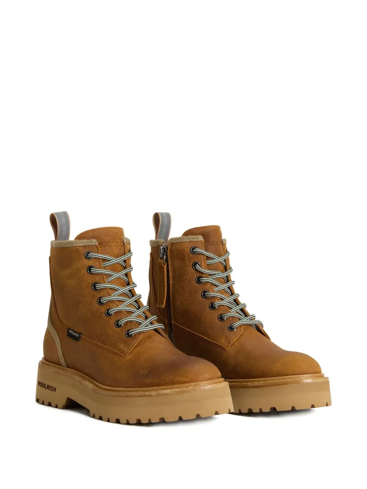 Woolrich レースアッププラットフォームブーツ - 画像2