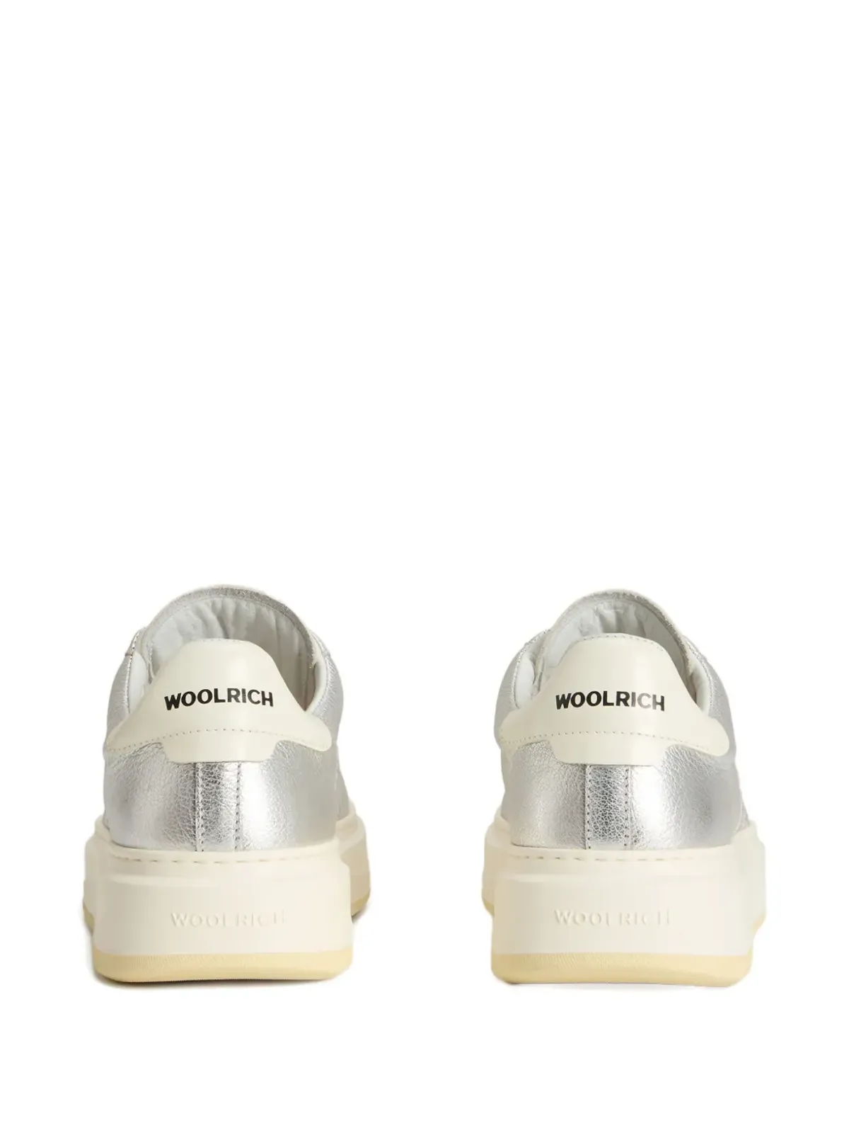 Woolrich メタリックレザー プラットフォームスニーカー - 画像3