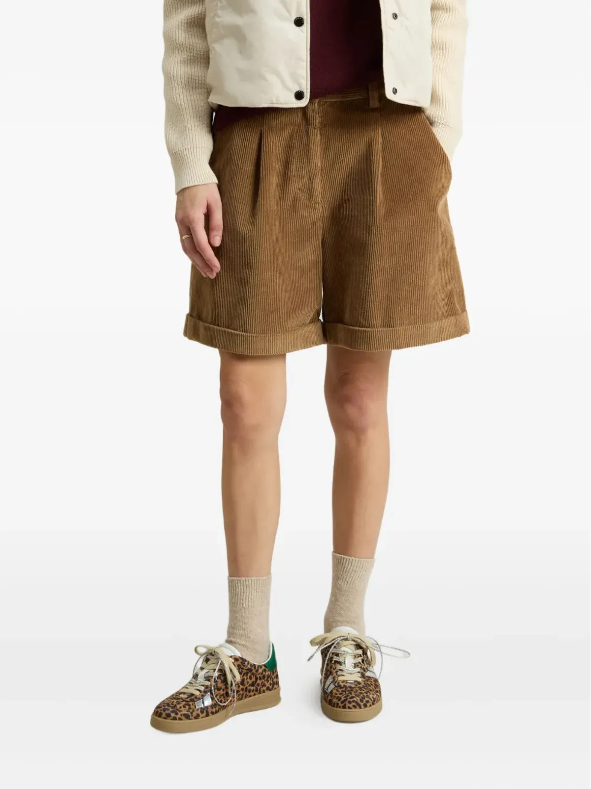 Woolrich レオパード柄ストライプスニーカー - 画像5