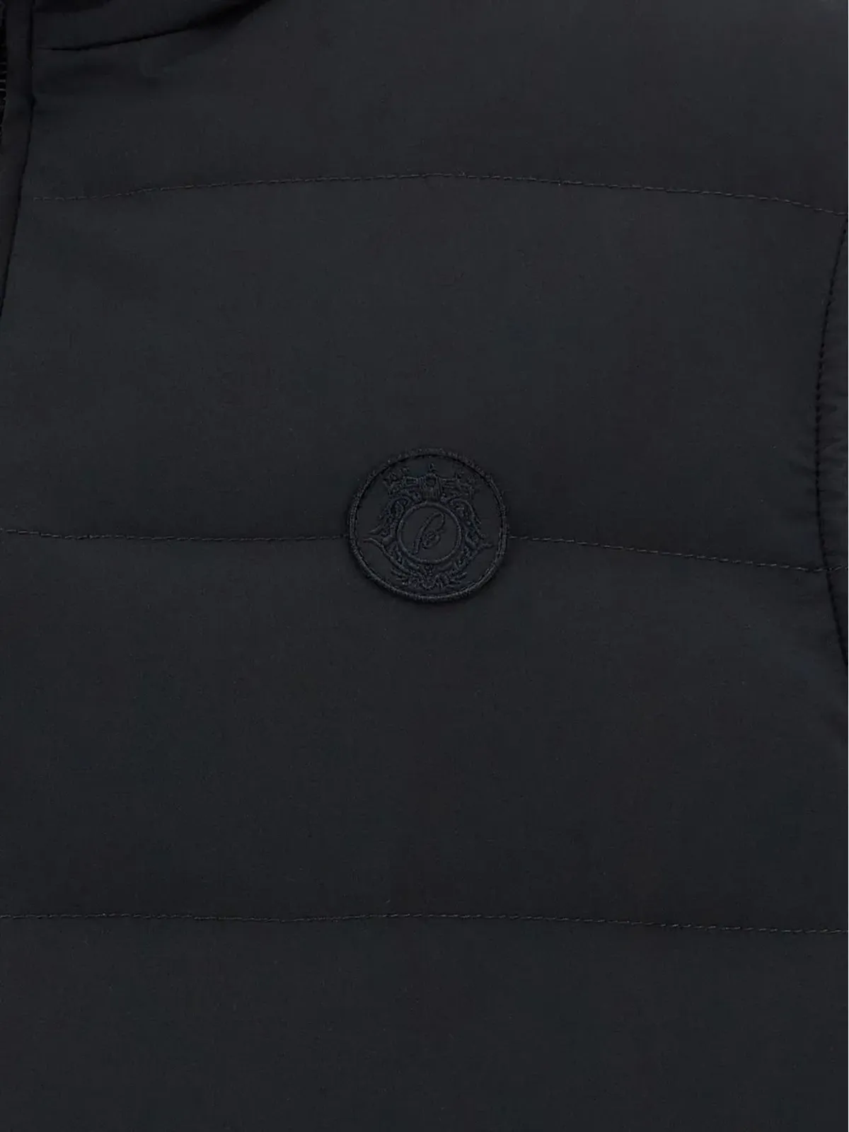 Brioni キルテッド ロゴパッチ ジレ - 画像3