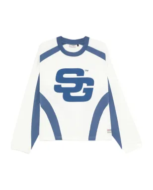 SUMMER GAMES ロゴプリント パネルTシャツ - White - サムネイル1