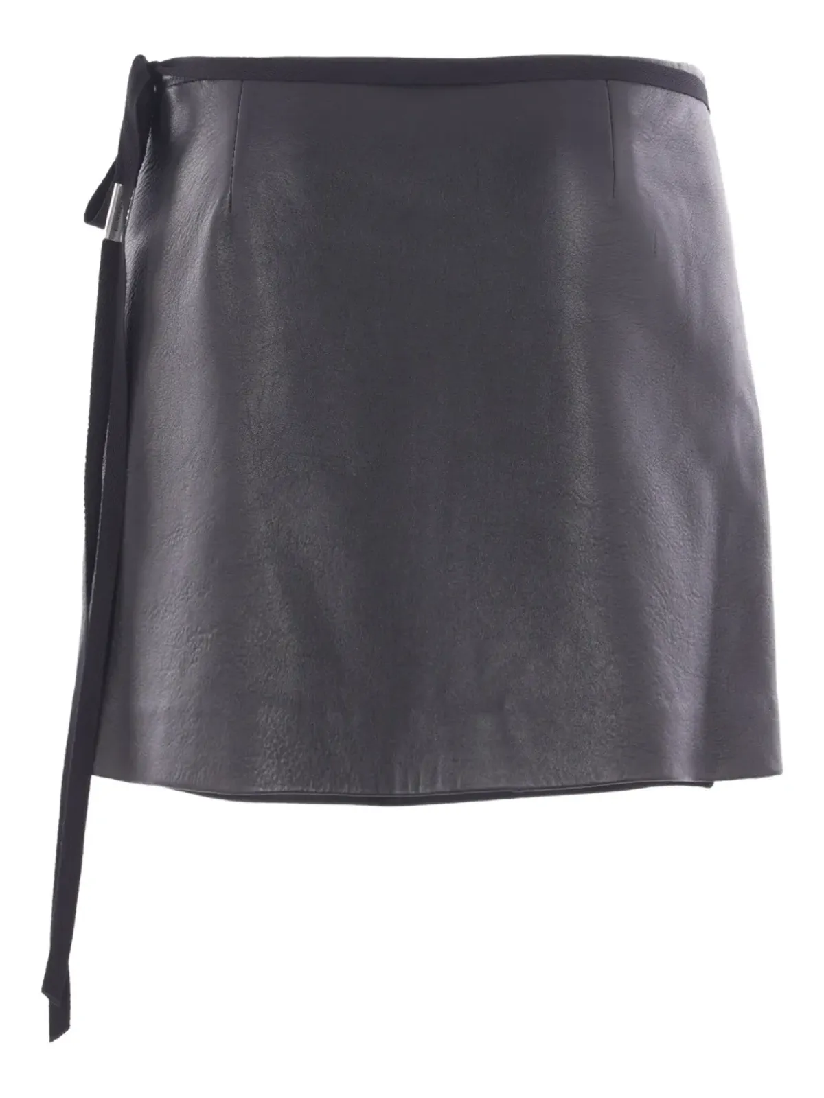 Ann Demeulemeester ジョリエン レースアップ レザー ミニスカート - 画像4