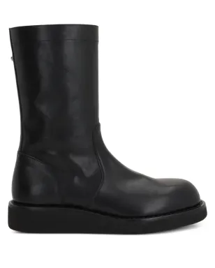 Ann Demeulemeester サイドジップ付き ラウンドトゥ ブーツ - サムネイル1