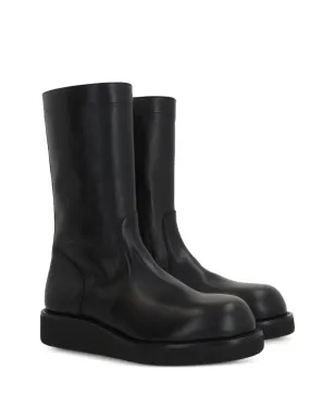 Ann Demeulemeester サイドジップ付き ラウンドトゥ ブーツ - サムネイル2
