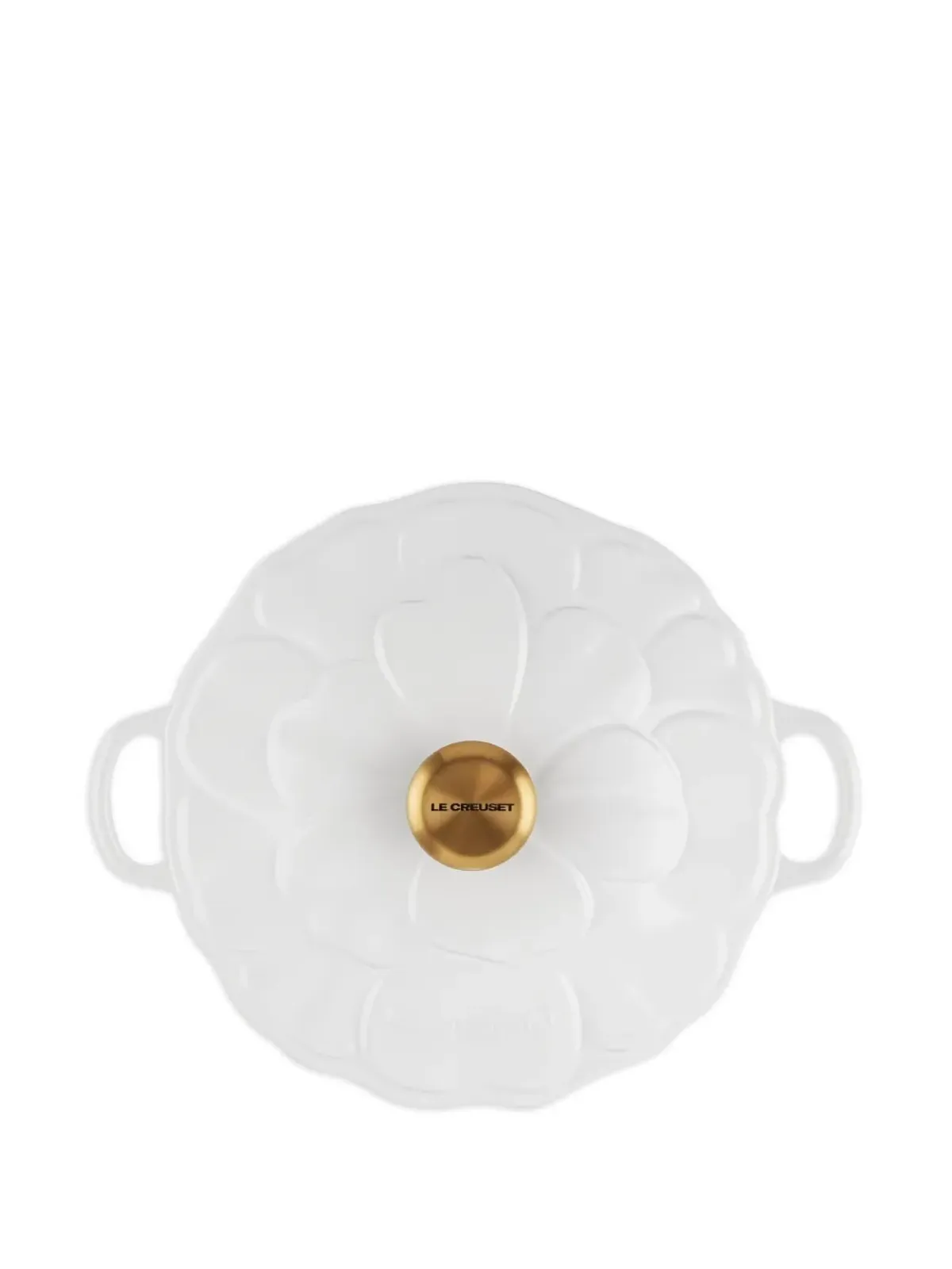 Le Creuset ロー・ペタル ゴールドノブ キャセロール - 画像2
