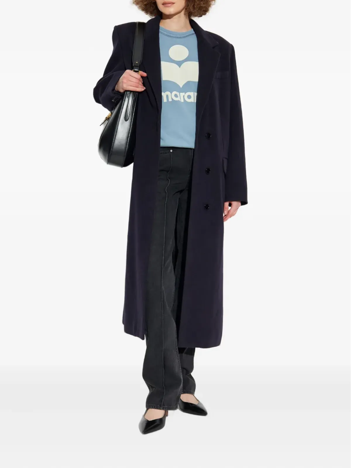 MARANT ÉTOILE ロゴプリント コットン スウェットシャツ - 画像2