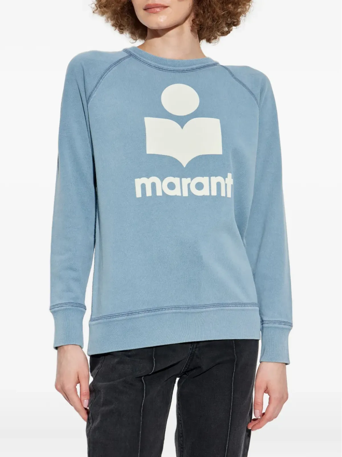 MARANT ÉTOILE ロゴプリント コットン スウェットシャツ - 画像3