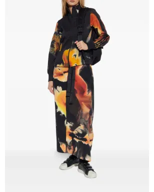Y-3 アブストラクトプリント ロングスカート ブラック - サムネイル2