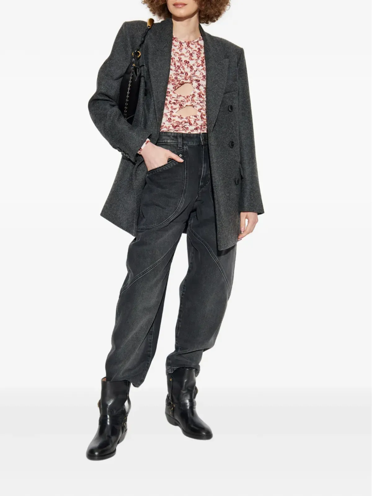 ISABEL MARANT カタリナ パネルドジーンズ - 画像2