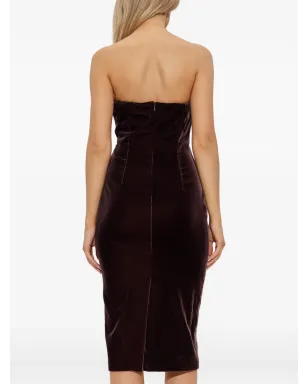 TOM FORD スイートハートネックライン ミディドレス - サムネイル4