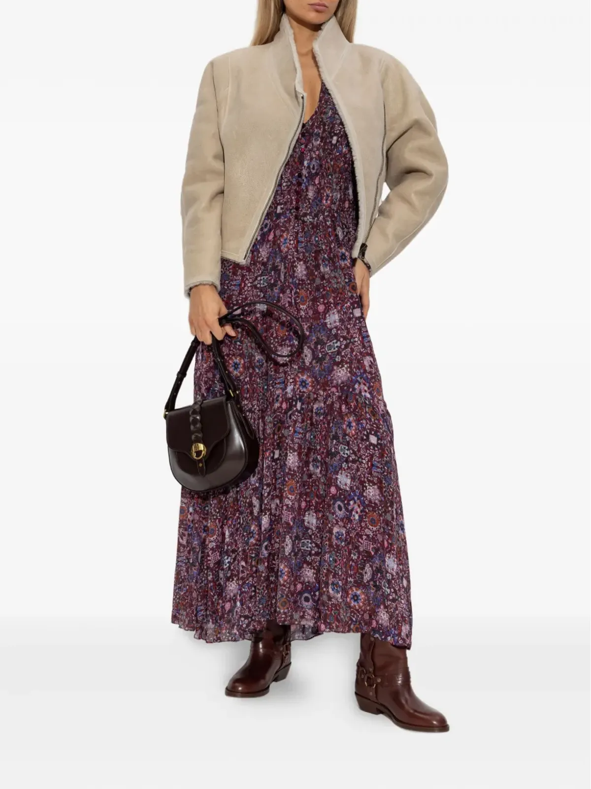 MARANT ÉTOILE 花柄プリント マキシドレス - Purple - 画像2